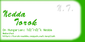 nedda torok business card
